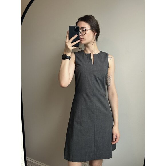 Gray Heathered Office Siren Dress Size 0 - Picture 5 of 12